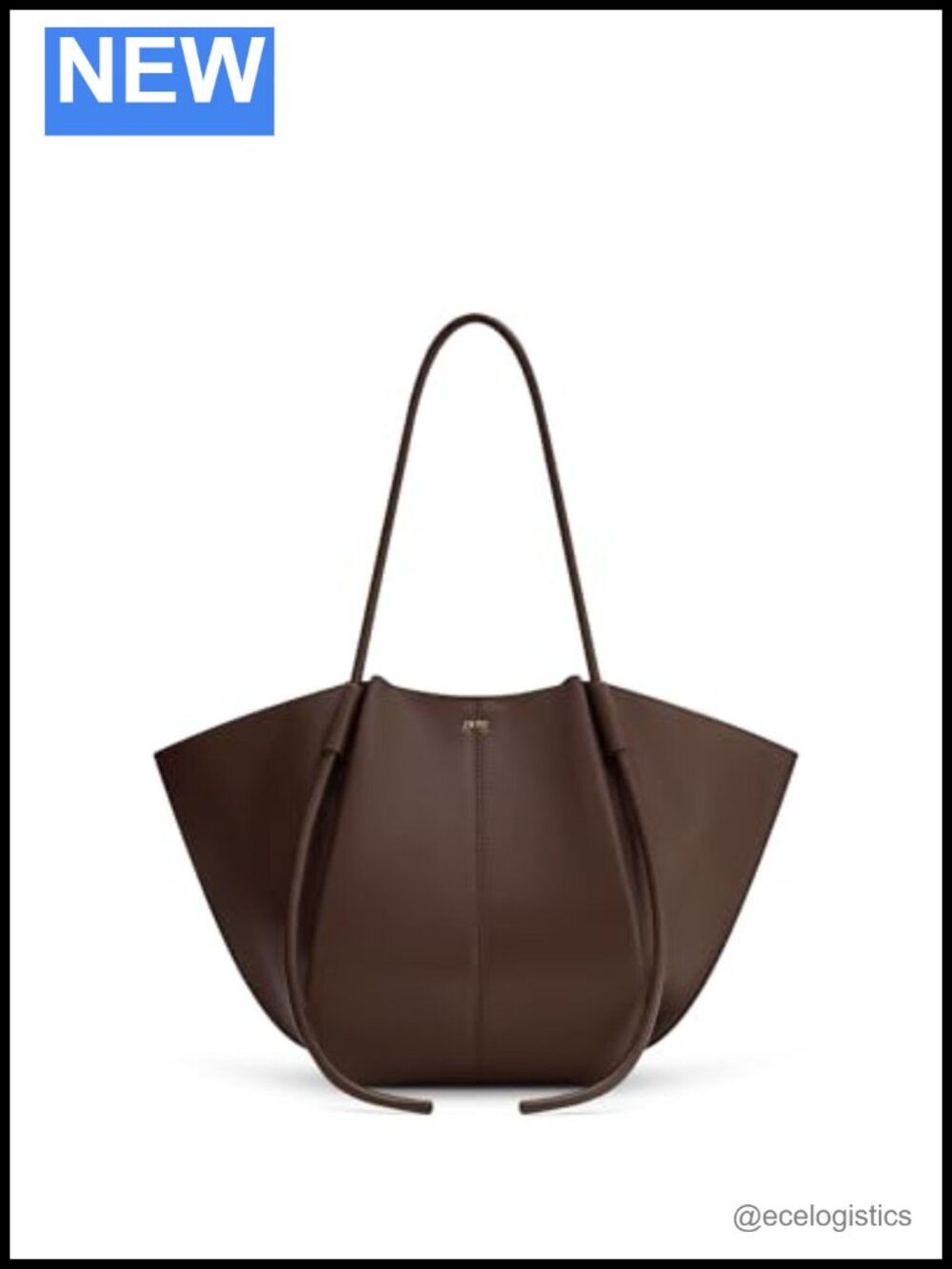 Vegan Leather Wide Tote Bag Handbag Shoulder Purse